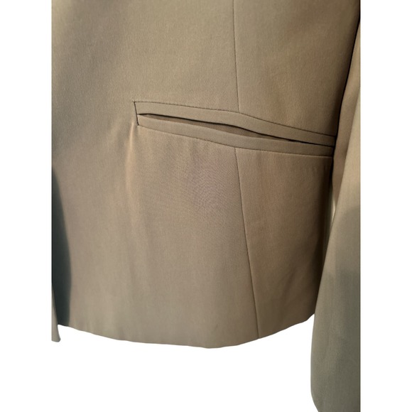 August Silk Blazer w/ Cool Buttonhole Detail and Buttons Size Large Work - Picture 6 of 6